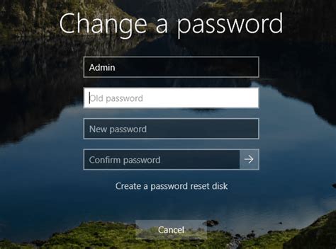 Changing Your Password