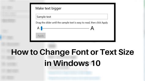 Changing font size