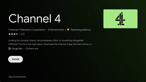 Experience Unmatched Entertainment with Channel 4's Android App on Android TV