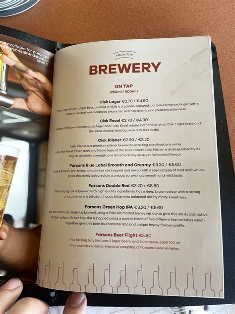 Chapels Gastrobrewpub Menu Highlights