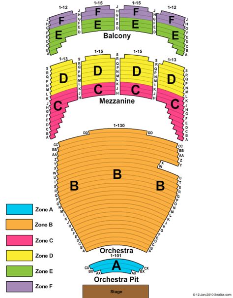 Chapman Music Hall Seating Chart