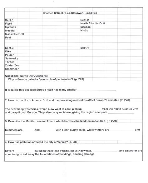 Learning About Chapter 12 The Peninsula Of Peninsulas Worksheet