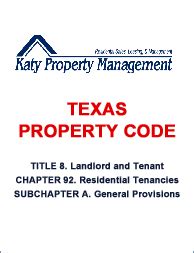 Important Insights: Chapter 27 Texas Property Code Explained