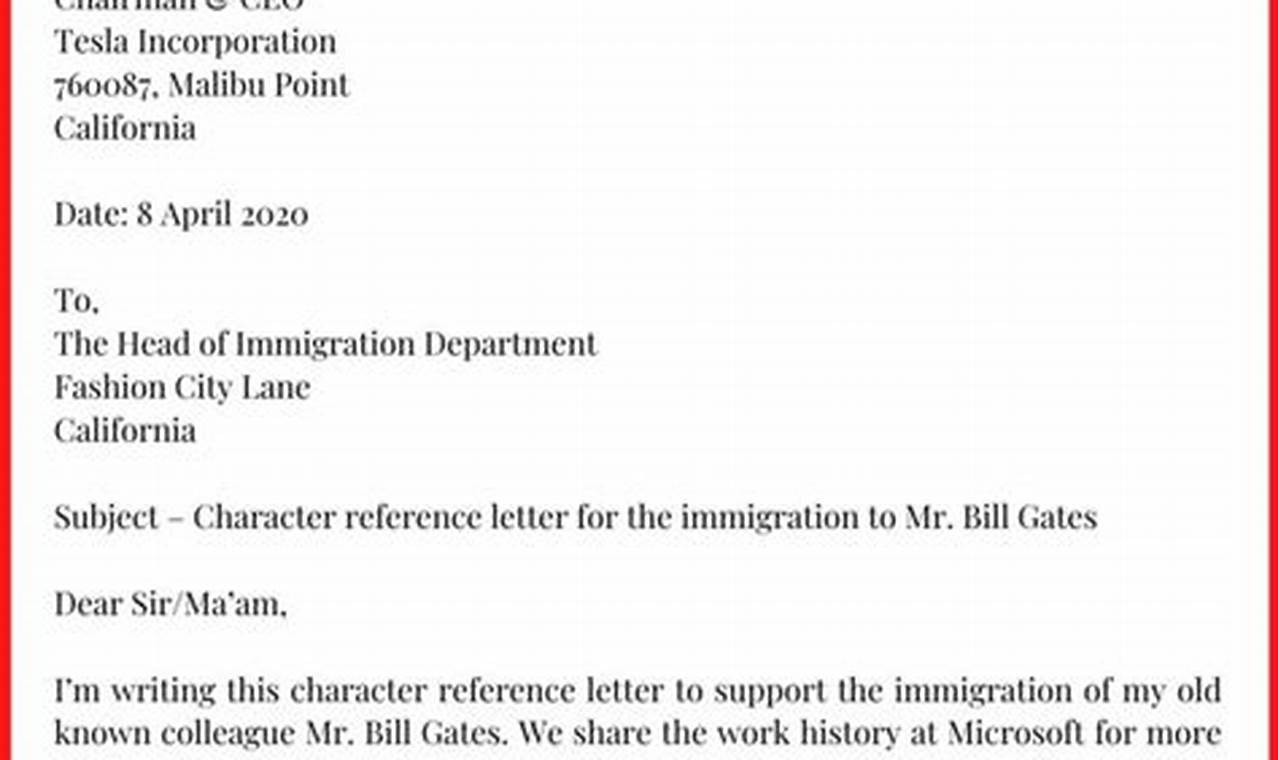 How to Write a Character Reference Letter For Immigration: Essential Tips and Sample Templates