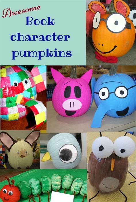 Unleash Your Creative Side with These Character-Decorated Pumpkins: A Festive and Fun Twist on Halloween Decor