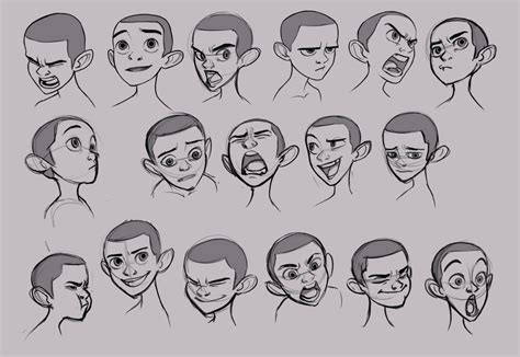Character Design Expression Sheet Templates