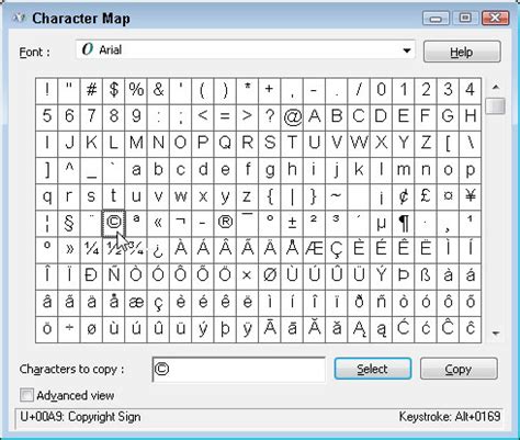 Character Map UWP for Windows 10 makes it easier to insert hardtofind