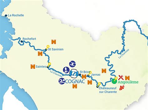 France Passion Plaisance cruise routes for River Charente