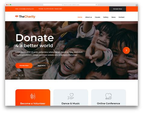 Charity Site Templates