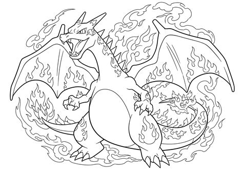 Charizard Ex Coloring Pages