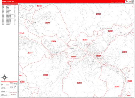 Charleston SC Zip Code Map