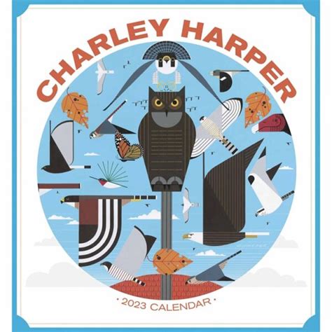 Charley Harper 2023 Mini Wall Calendar HUS & HEM