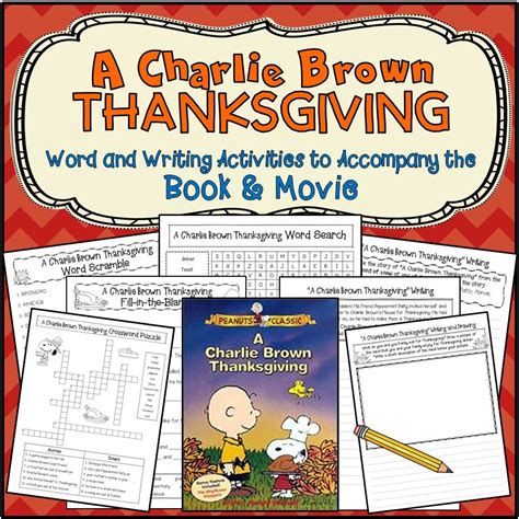 Charlie Brown Thanksgiving Worksheet