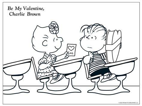 Charlie Brown Valentines Coloring Pages
