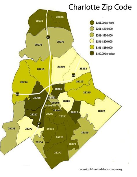 ZIP code map of Charlotte, Mecklenburg COVID19 case rates Charlotte