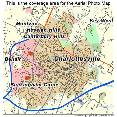 Charlottesville County Map, Virginia