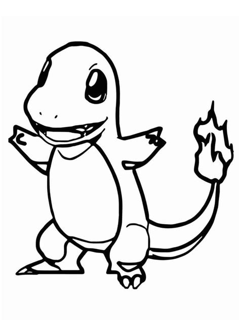 Charmander Printable Coloring Pages