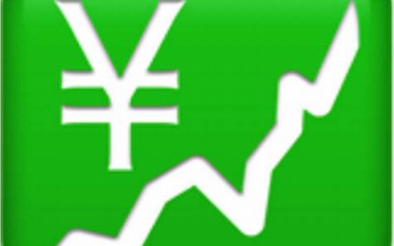 Chart Increasing With Yen Sign Emoji