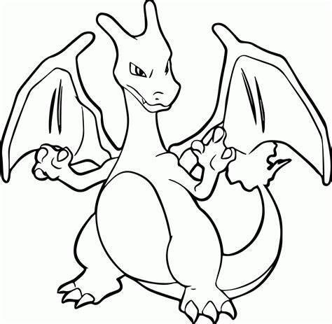 Charzard Coloring Page