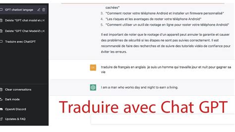 Chat Gpt Traduction