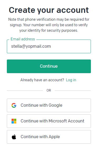 Chatgpt Create Account