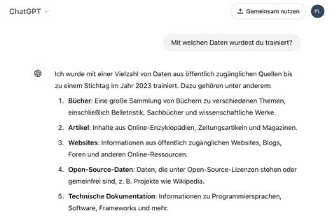 Chatgpt Datenbasis