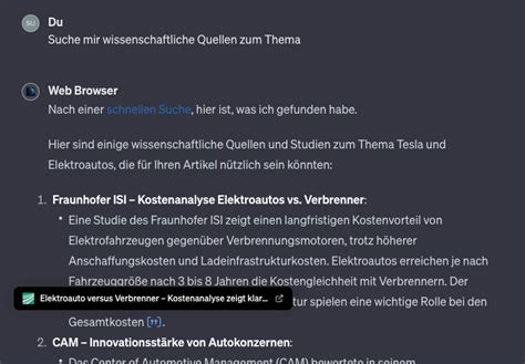 Chatgpt Mit Quellen