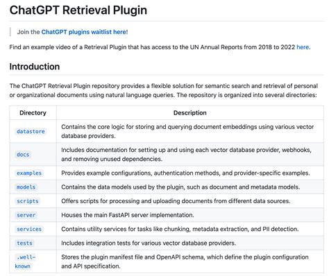 Chatgpt Retrieval Plugin