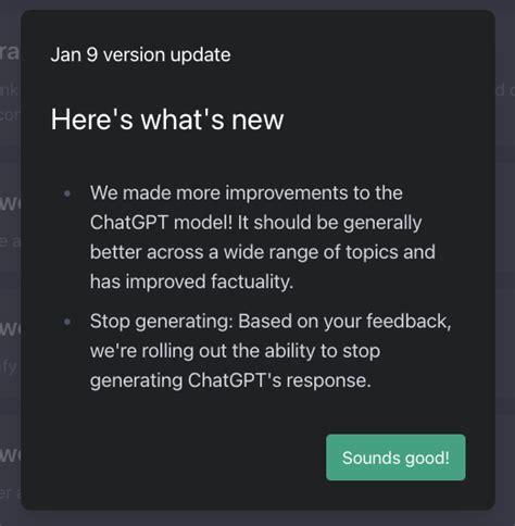 Chatgpt Update