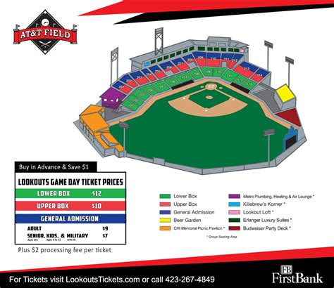Chattanooga Lookouts Seating Chart
