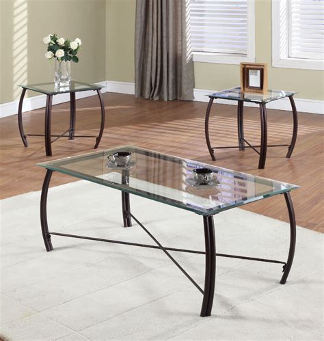 Cheap Prices Glass Top End Tables And Coffee Tables