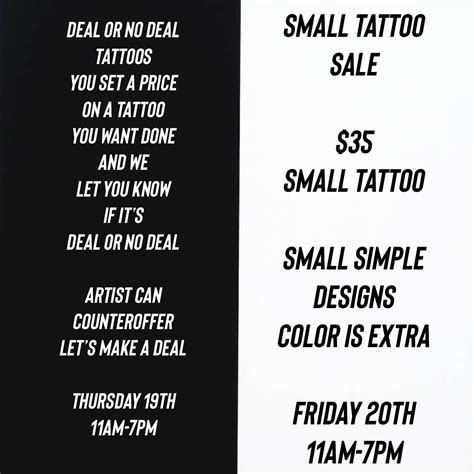 Cheap Tattoo Deals
