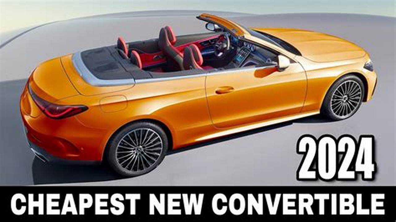 Cheapest Convertibles 2024