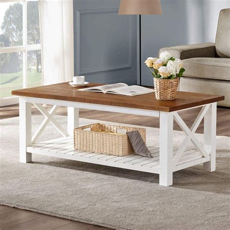 Cheapest Price For Farmhouse Style Coffee Table Set