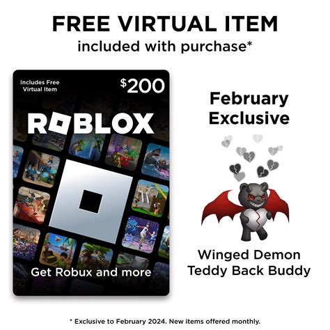 Cheapest Prices For Roblox 2.5 USD Gift Card - 200 Robux Official 