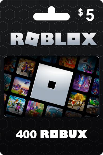 Cheapest Prices For Roblox 5 USD Gift Card - 400 Robux Official 