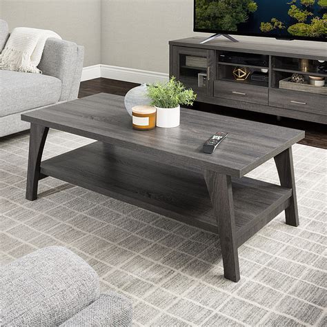 Cheapest Prices Grey Wood Coffee Table Sets