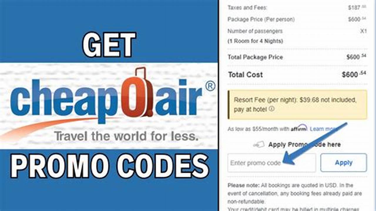 Cheapoair Promo Code 2024