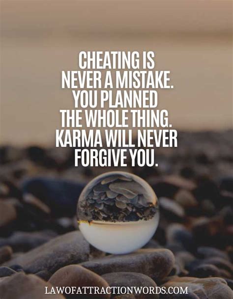 Deep Cheating Karma Quotes