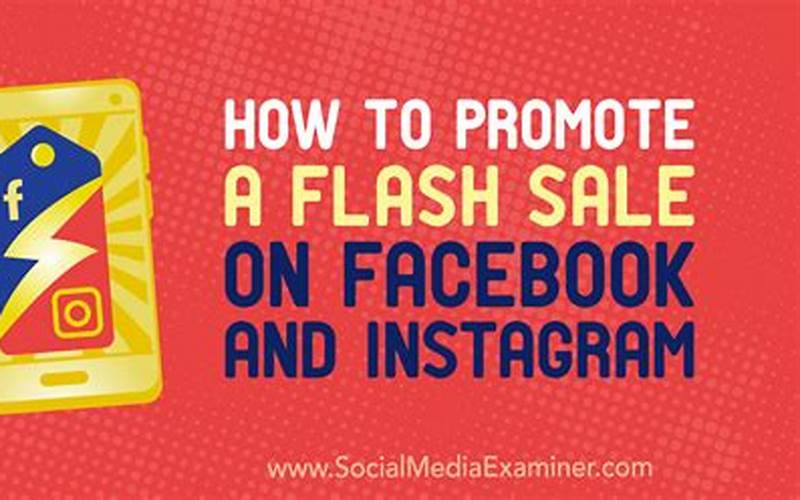 Check Social Media For Flash Sales