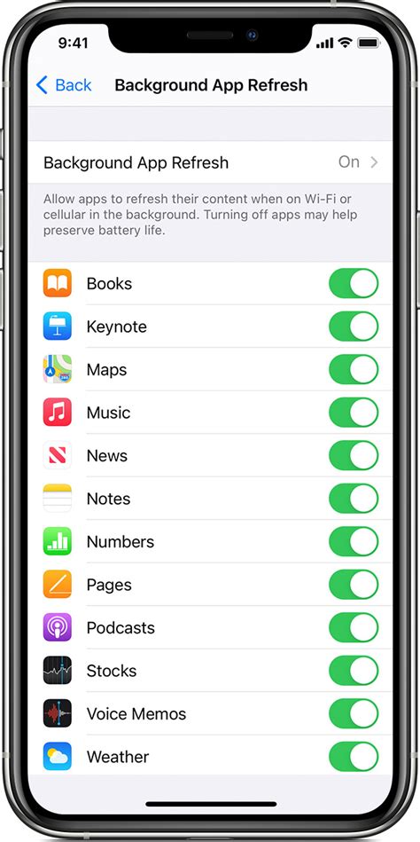 Check Background App Refresh