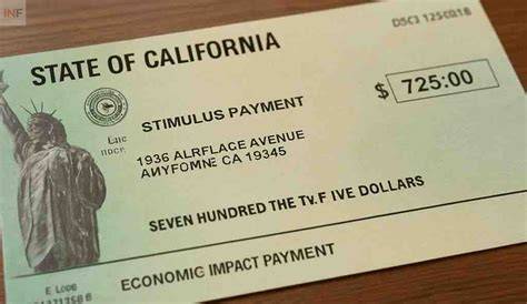 Check California Stimulus