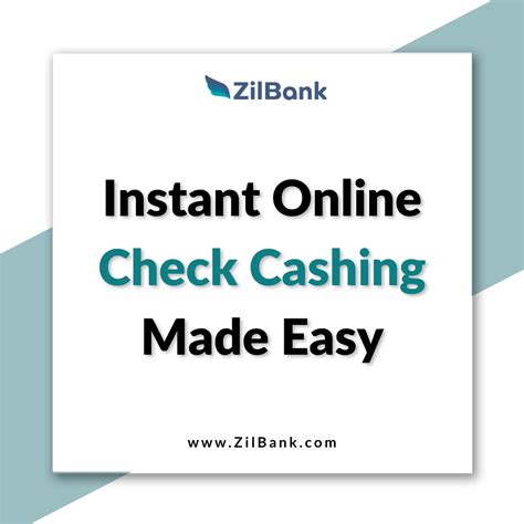 Check Cashing Services Zilbank