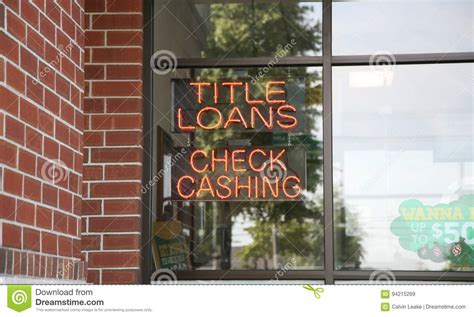 Check Cashing Title Loans