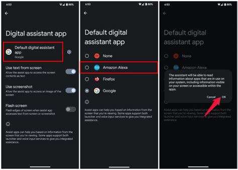 Check Digital Assistant App Settings