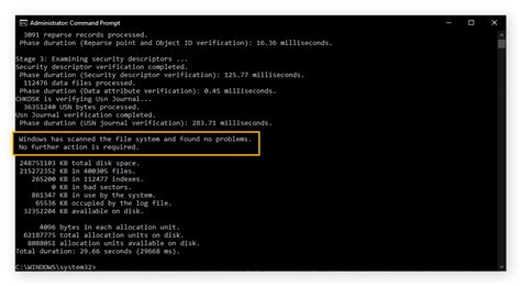 Check Disk (CHKDSK) Scan