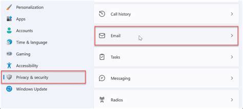 Check Email Privacy Settings
