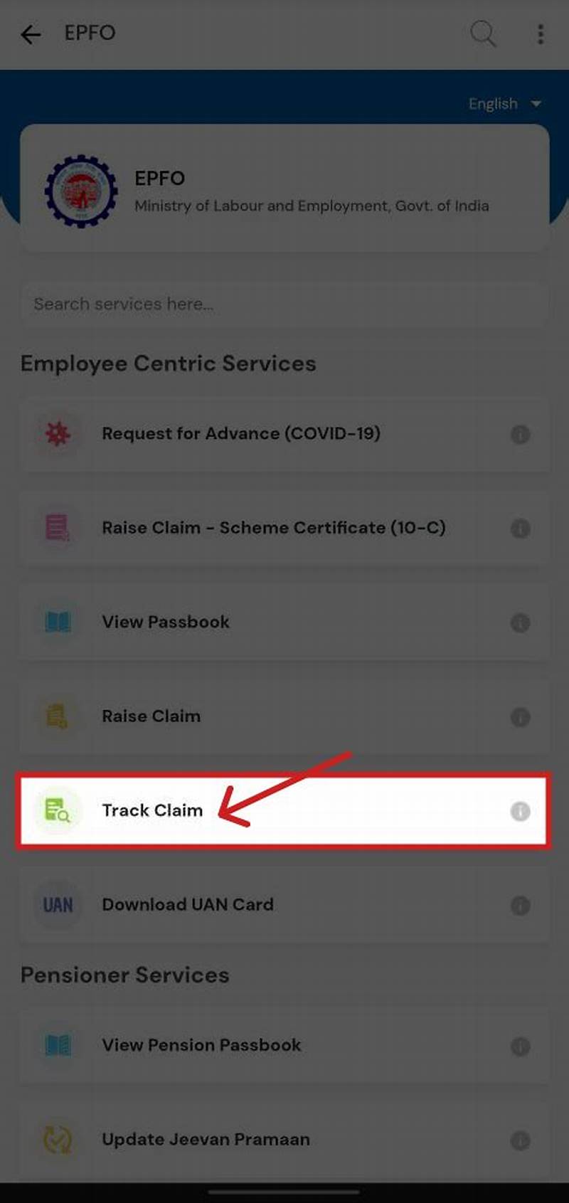Check Pf Claim Status Using Tracking Id