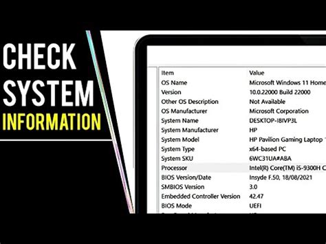 Check System Information
