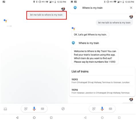 Check Train Location using Google Assistant